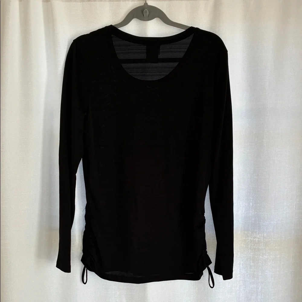 Danskin Now Black Long Sleeve Women's Top Size Large - Picture 4 of 4